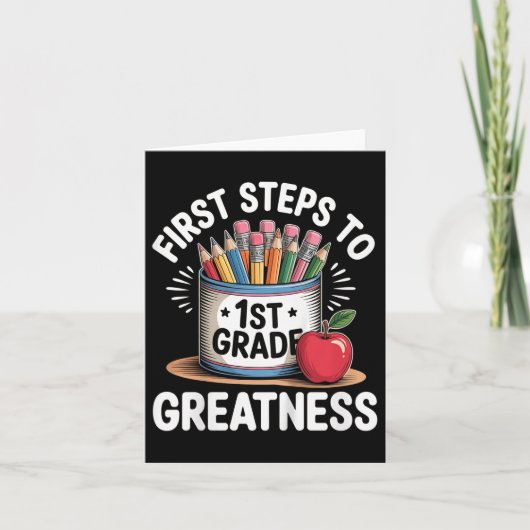 Back To School Outfit For Kids, Girls, Students. 1 カード (正面)