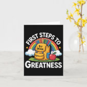 Back To School Outfit For Kids, Girls, Students. 1 カード (黄色い花)