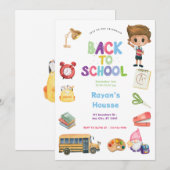 Back to School Party 招待状 (正面/裏面)