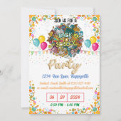 back-to-school party invitation 招待状 (正面)