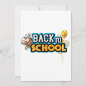 back-to-school party invitation 招待状 (裏面)