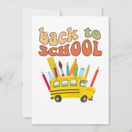 back-to-school party invitation 招待状