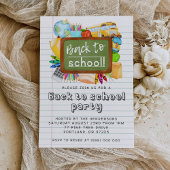 Back To School Party Invitation 招待状