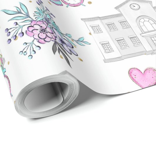 Back to School Pattern ラッピングペーパー (ロールコーナー)