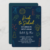 Back to School Picnic Celebration 招待状 (正面/裏面)