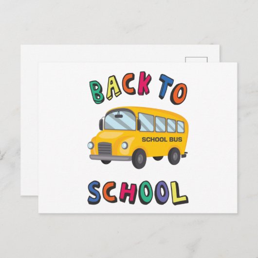 Back to school postcard ポストカード (正面/裏面)
