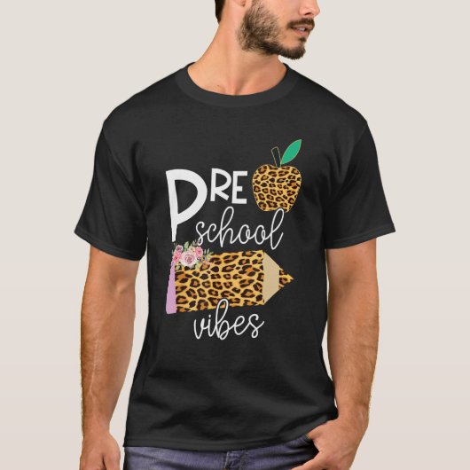 Back To School Preschool Grade Vibes Student Teach Tシャツ (正面)