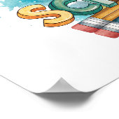 Back to School Printable Poster Sign ポスター (角)