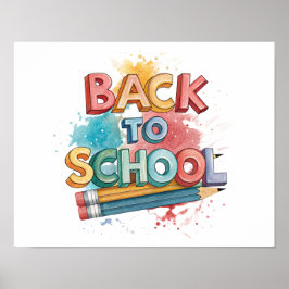 Back to School Printable Poster Sign ポスター
