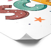 Back to School Printable Poster Sign ポスター (角)