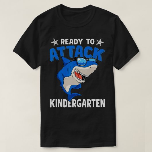 Back To School Ready To Attack First Day Kids (70) Tシャツ (デザイン正面)