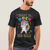 Back To School Ready To Rock Third 3rd Grade Dabbi Tシャツ (正面)