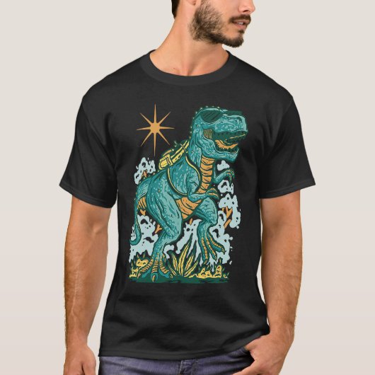 Back To School rex Dinosaur For Boys Girls Tシャツ (正面)