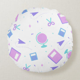 Back to School Round Pillow ラウンドクッション