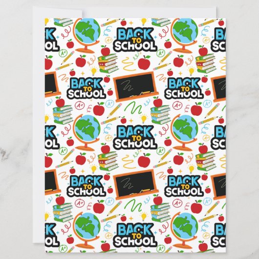 Back to School Scrapbook Paper (正面)