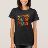 Back To School Second Grade Vibes First Day Teache Tシャツ (正面)