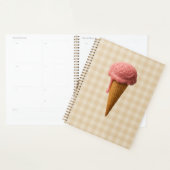 Back to school spiral calendar pink, beige planner プランナー手帳 (ディスプレー)