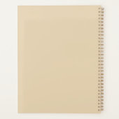 Back to school spiral calendar pink, beige planner プランナー手帳 (裏面)