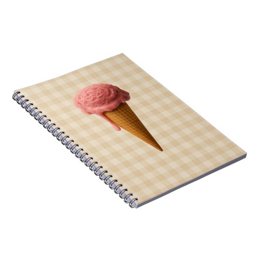 Back to school spiral notebook pink and beige ノートブック (右側)