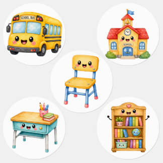 Back to School Stickers – Cute School Supplies & ラベル