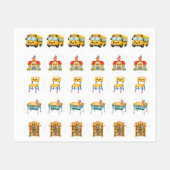 Back to School Stickers – Cute School Supplies & ラベル (シート)