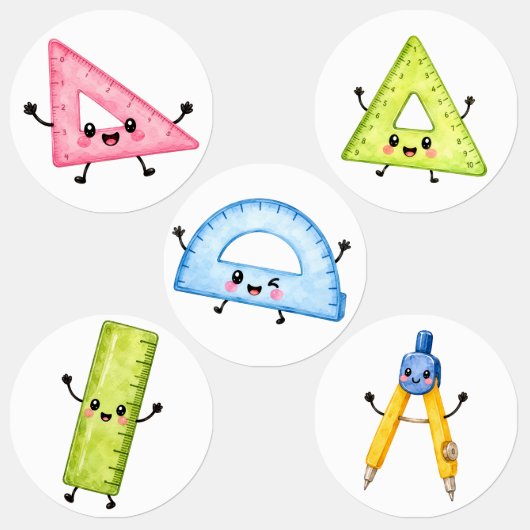 Back to School Stickers – Cute School Supplies & ラベル (グループ)