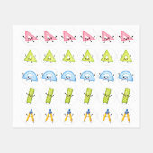 Back to School Stickers – Cute School Supplies & ラベル (シート)