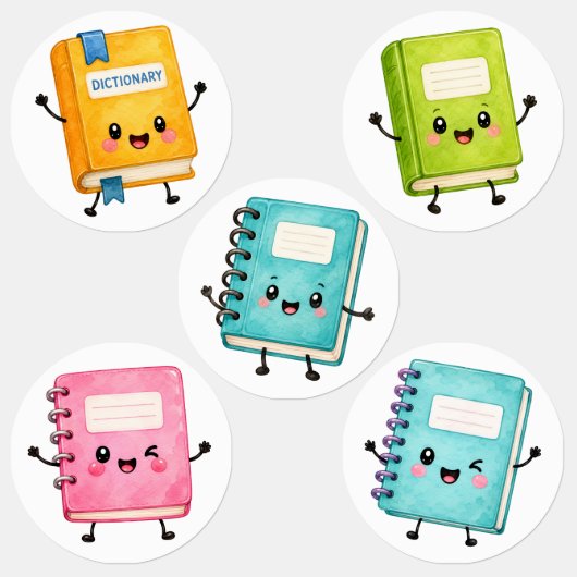 Back to School Stickers – Cute School Supplies & ラベル (グループ)