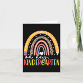 Back To School Students Teacher Rainbow Oh Hey Kin カード (正面)