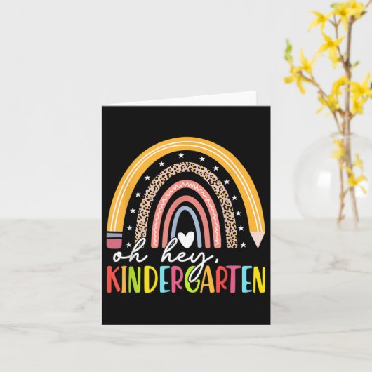 Back To School Students Teacher Rainbow Oh Hey Kin カード (黄色い花)