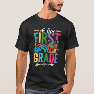 Back To School Students Teachers Hey 1st First Gra Tシャツ