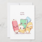 Back to School Study Squad サンキューカード (正面)