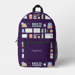 Back to School Supplies / Regreso Útiles Escolares プリントバックパック