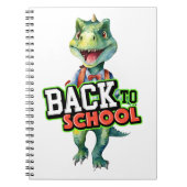 Back to School T-Rex ノートブック (正面)