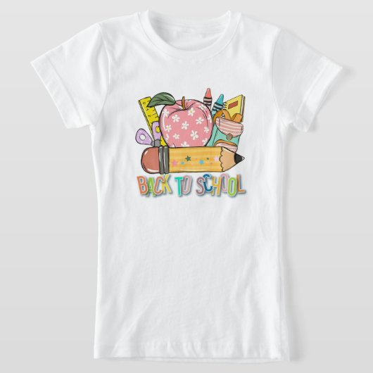 back to school t-shirt  tシャツ (レイダウン)