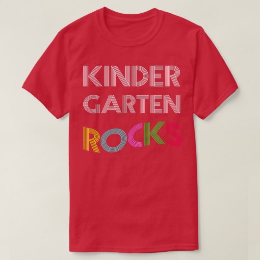 Back To School T Shirts For Kindergarten Students Tシャツ (デザイン正面)