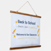 Back to School Tapestry | Classroom Wall Decor 吊り下げ型タペストリー (傾斜あり)