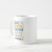 Back to School Teacher gift コーヒーマグカップ (正面左)