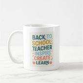 Back to School Teacher gift コーヒーマグカップ (左)