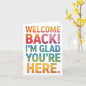 Back To School Teacher Welcome Back Im Glad Youre  カード (黄色い花)