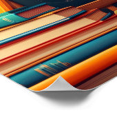 Back to School Teacher Welcome Blackboard Books  ポスター (角)