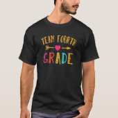 Back To School Team 4th Fourth Grade Teacher Tシャツ (正面)