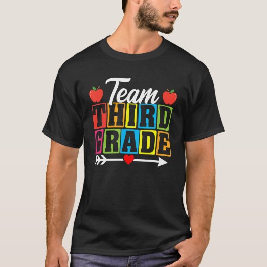 Back To School Team Third Grade 3rd Teacher Stude Tシャツ (正面)