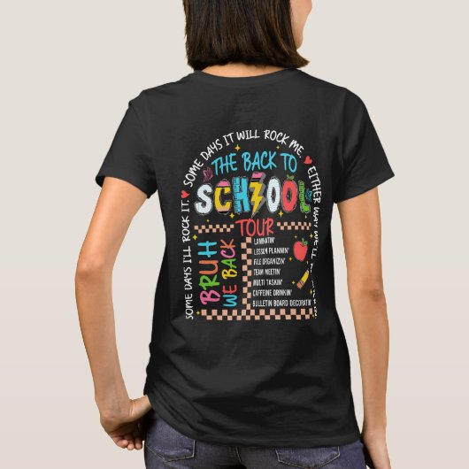 Back to School Tour  Tシャツ (裏面)