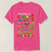 Back To School Truck Construction Crush Kindergart Tシャツ (デザイン正面)
