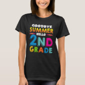 Back to School Tschüss Sommer Hello 2nd Class Sayi Tシャツ (正面)