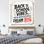Back to School Vibes – Classroom Wall Print キャンバスプリント (インサイチュ (寝室))