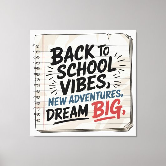 Back to School Vibes – Classroom Wall Print キャンバスプリント (正面)