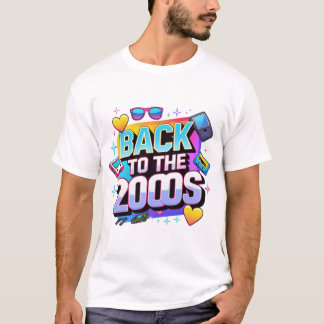 Back to The 2000s Retro Design Vintage Theme Party Tシャツ
