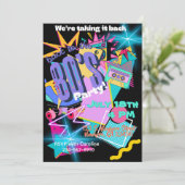 Back to the 80's Party Invitation (スタンド正面)
